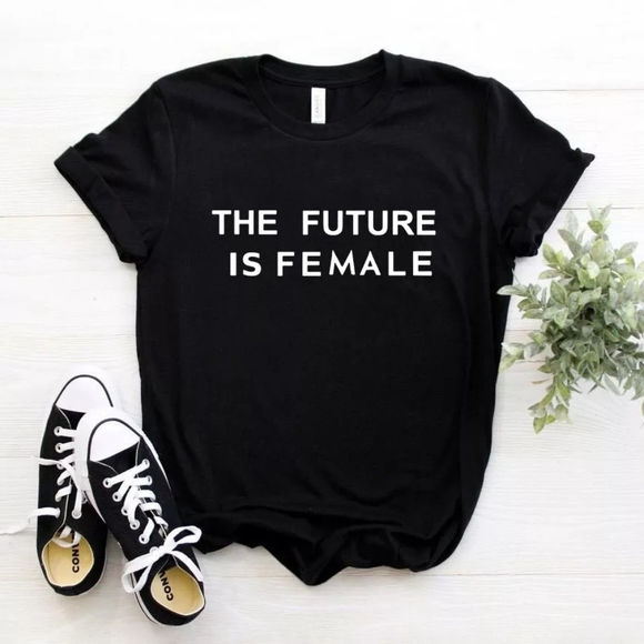 The Future is Female Black Tshirt S-M - Picture 1 of 5